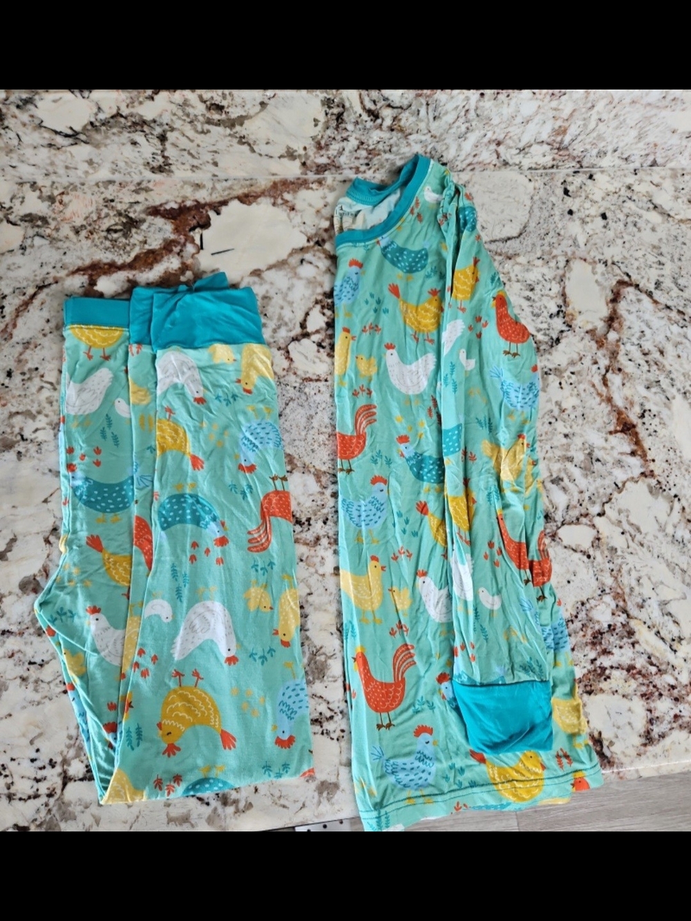 Little Sleepies Chicken Print Pajama Set